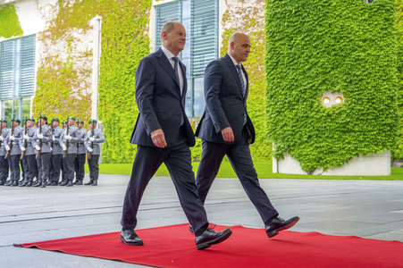 Empfang des Ministerpräsidenten der Republik Nordmazedonien in Berlin