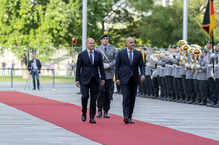 Empfang des Ministerpräsidenten der Republik Nordmazedonien in Berlin