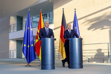 Empfang des Ministerpräsidenten der Republik Nordmazedonien in Berlin