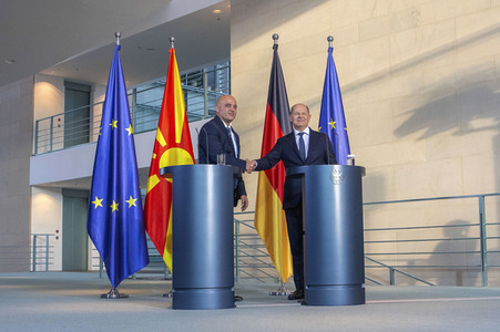 Empfang des Ministerpräsidenten der Republik Nordmazedonien in Berlin