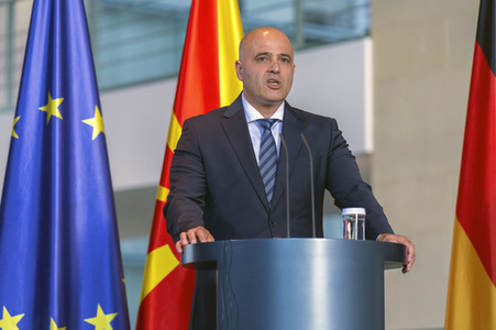 Empfang des Ministerpräsidenten der Republik Nordmazedonien in Berlin
