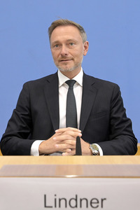 Bundespressekonferenz Regierungsentwurf für den Bundeshaushalt 2024 in Berlin