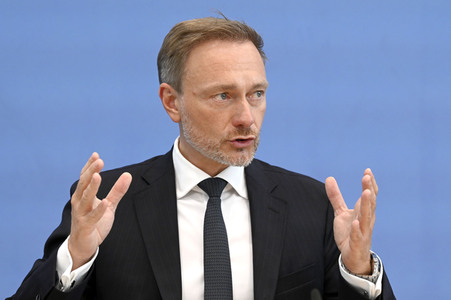 Bundespressekonferenz Regierungsentwurf für den Bundeshaushalt 2024 in Berlin