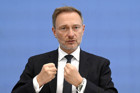Bundespressekonferenz Regierungsentwurf für den Bundeshaushalt 2024 in Berlin