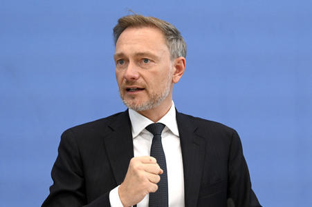 Bundespressekonferenz Regierungsentwurf für den Bundeshaushalt 2024 in Berlin