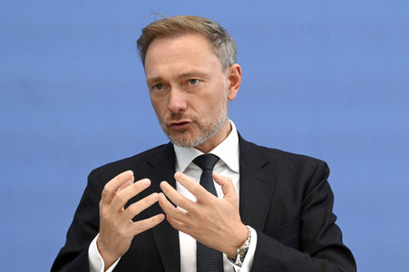 Bundespressekonferenz Regierungsentwurf für den Bundeshaushalt 2024 in Berlin