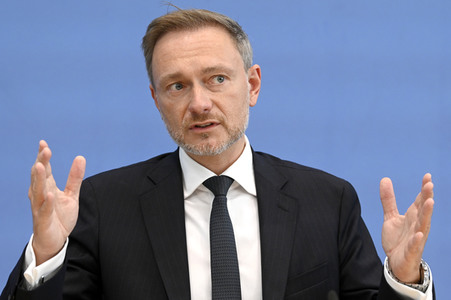 Bundespressekonferenz Regierungsentwurf für den Bundeshaushalt 2024 in Berlin