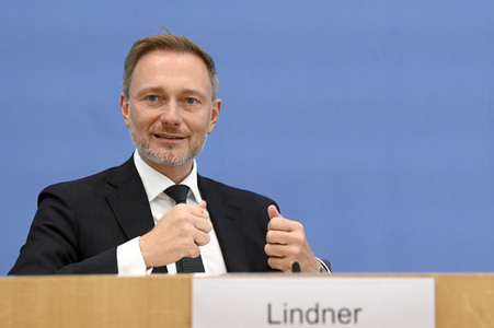 Bundespressekonferenz Regierungsentwurf für den Bundeshaushalt 2024 in Berlin