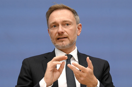 Bundespressekonferenz Regierungsentwurf für den Bundeshaushalt 2024 in Berlin