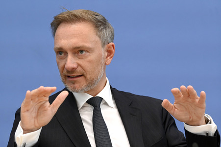 Bundespressekonferenz Regierungsentwurf für den Bundeshaushalt 2024 in Berlin