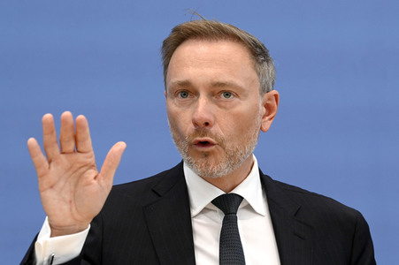 Bundespressekonferenz Regierungsentwurf für den Bundeshaushalt 2024 in Berlin