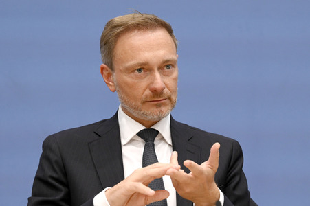 Bundespressekonferenz Regierungsentwurf für den Bundeshaushalt 2024 in Berlin