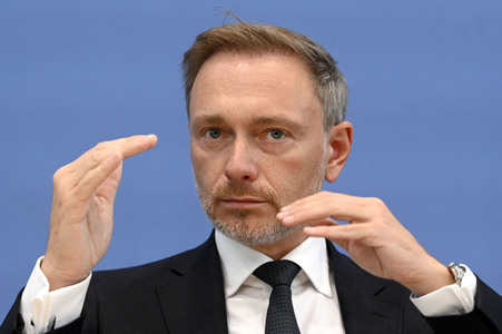 Bundespressekonferenz Regierungsentwurf für den Bundeshaushalt 2024 in Berlin