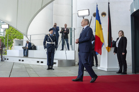 Empfang des Ministerpräsidenten von Rumänien im Kanzleramt in Berlin