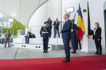 Empfang des Ministerpräsidenten von Rumänien im Kanzleramt in Berlin