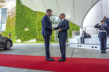 Empfang des Ministerpräsidenten von Rumänien im Kanzleramt in Berlin