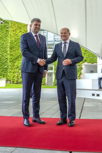 Empfang des Ministerpräsidenten von Rumänien im Kanzleramt in Berlin