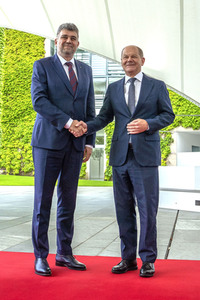 Empfang des Ministerpräsidenten von Rumänien im Kanzleramt in Berlin