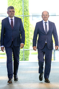 Empfang des Ministerpräsidenten von Rumänien im Kanzleramt in Berlin