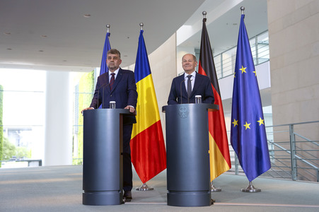 Empfang des Ministerpräsidenten von Rumänien im Kanzleramt in Berlin