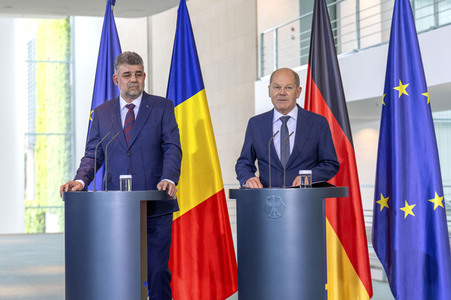 Empfang des Ministerpräsidenten von Rumänien im Kanzleramt in Berlin