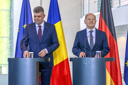 Empfang des Ministerpräsidenten von Rumänien im Kanzleramt in Berlin