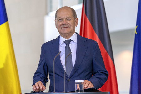 Empfang des Ministerpräsidenten von Rumänien im Kanzleramt in Berlin