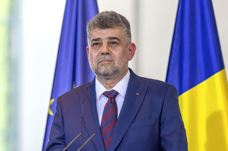 Empfang des Ministerpräsidenten von Rumänien im Kanzleramt in Berlin