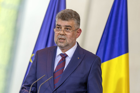 Empfang des Ministerpräsidenten von Rumänien im Kanzleramt in Berlin