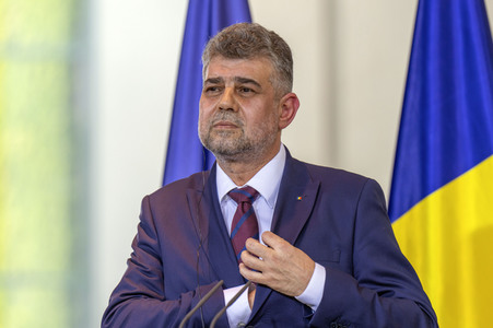 Empfang des Ministerpräsidenten von Rumänien im Kanzleramt in Berlin