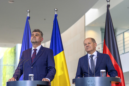 Empfang des Ministerpräsidenten von Rumänien im Kanzleramt in Berlin