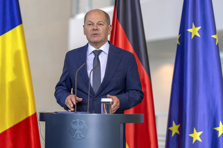 Empfang des Ministerpräsidenten von Rumänien im Kanzleramt in Berlin