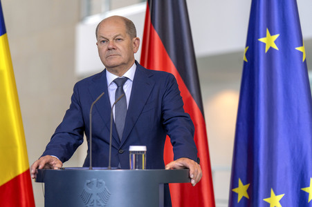 Empfang des Ministerpräsidenten von Rumänien im Kanzleramt in Berlin