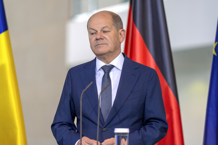 Empfang des Ministerpräsidenten von Rumänien im Kanzleramt in Berlin