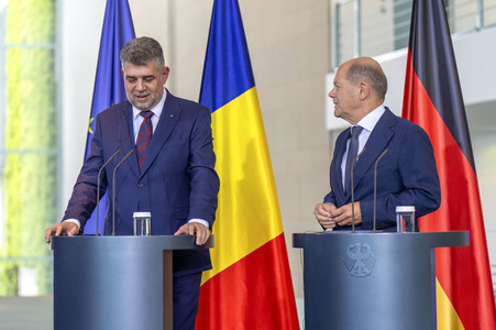 Empfang des Ministerpräsidenten von Rumänien im Kanzleramt in Berlin