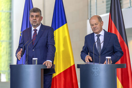Empfang des Ministerpräsidenten von Rumänien im Kanzleramt in Berlin
