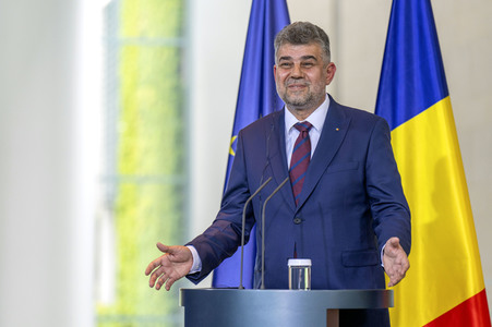 Empfang des Ministerpräsidenten von Rumänien im Kanzleramt in Berlin