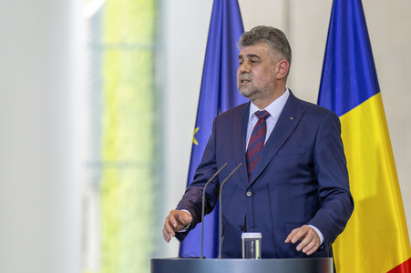 Empfang des Ministerpräsidenten von Rumänien im Kanzleramt in Berlin