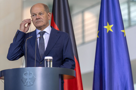 Empfang des Ministerpräsidenten von Rumänien im Kanzleramt in Berlin