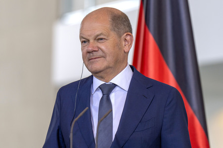 Empfang des Ministerpräsidenten von Rumänien im Kanzleramt in Berlin