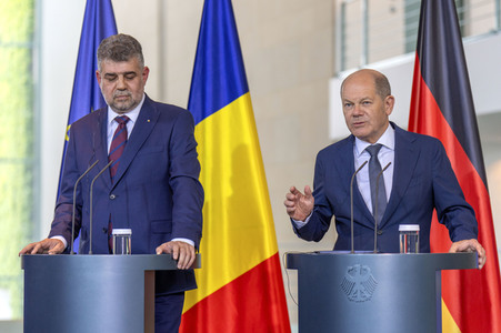 Empfang des Ministerpräsidenten von Rumänien im Kanzleramt in Berlin