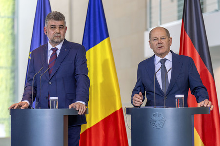 Empfang des Ministerpräsidenten von Rumänien im Kanzleramt in Berlin