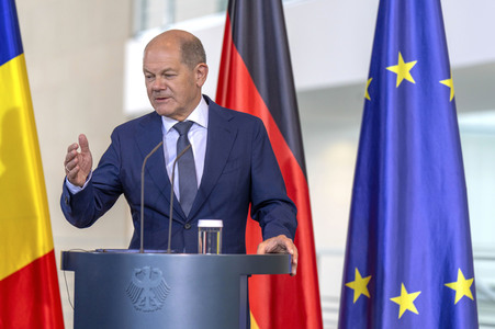 Empfang des Ministerpräsidenten von Rumänien im Kanzleramt in Berlin