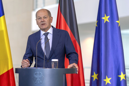 Empfang des Ministerpräsidenten von Rumänien im Kanzleramt in Berlin