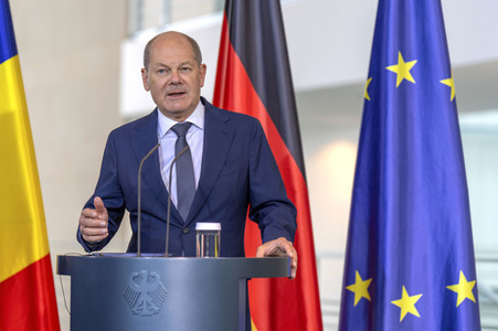 Empfang des Ministerpräsidenten von Rumänien im Kanzleramt in Berlin