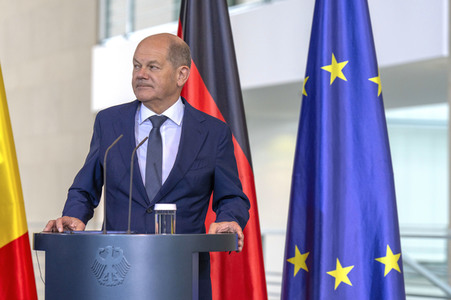 Empfang des Ministerpräsidenten von Rumänien im Kanzleramt in Berlin