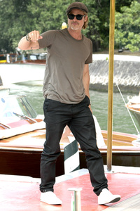 Brad Pitt bei der Ankunft am Hotel Excelsior, Internationale Filmfestspiele von Venedig