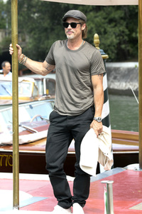 Brad Pitt bei der Ankunft am Hotel Excelsior, Internationale Filmfestspiele von Venedig