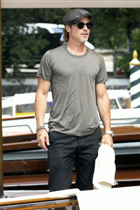 Brad Pitt bei der Ankunft am Hotel Excelsior, Internationale Filmfestspiele von Venedig