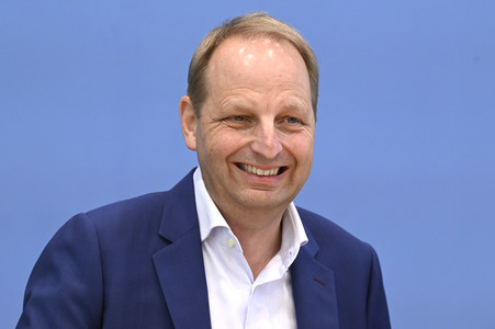 Bundespressekonferenz BVerfG Entscheidung zum Gebäudeenergiegesetz in Berlin